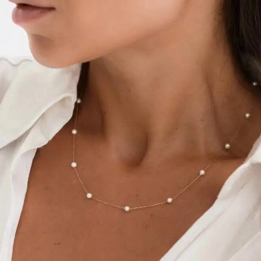 Multiple Pearl Necklace